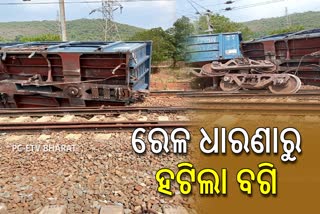 Goods Train derailed