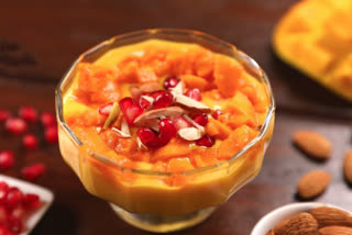 Pista Mango Fruit Custard