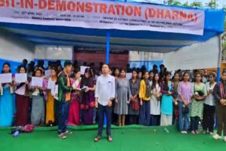 Dimasa Students Union protest