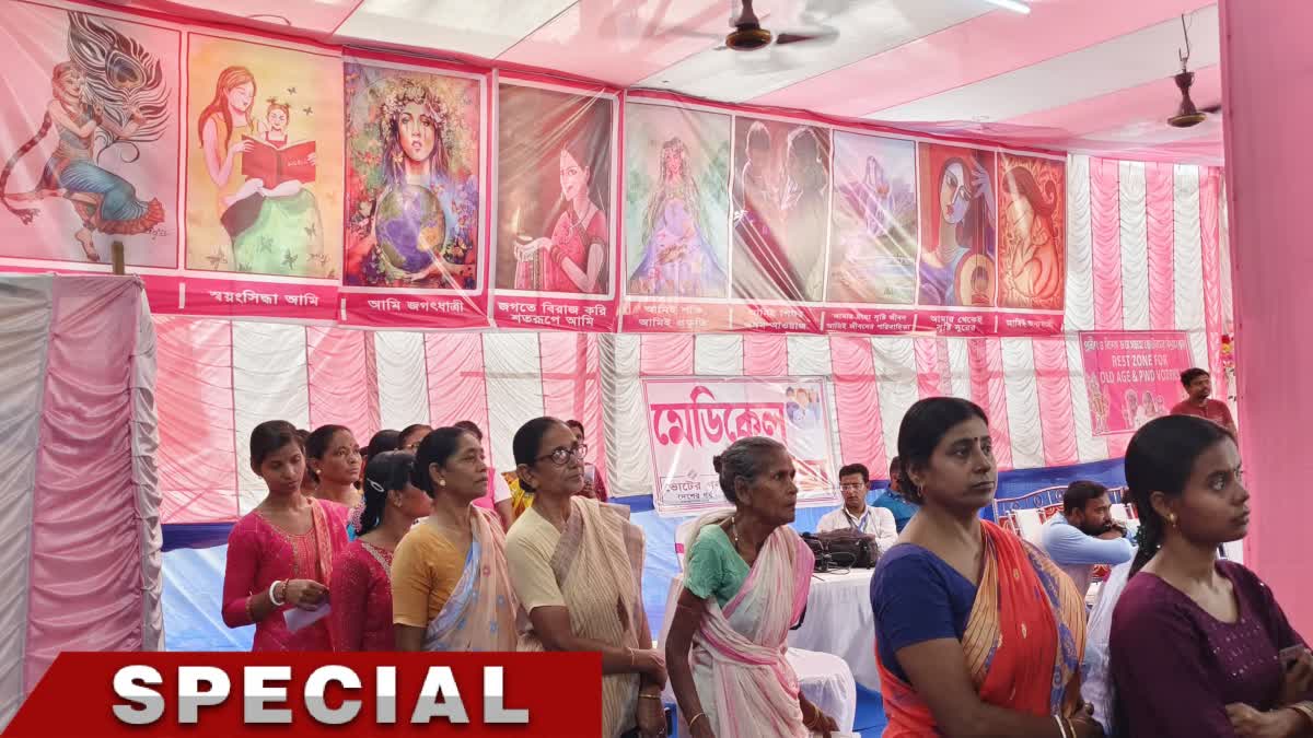 Pink Booth in Bankura