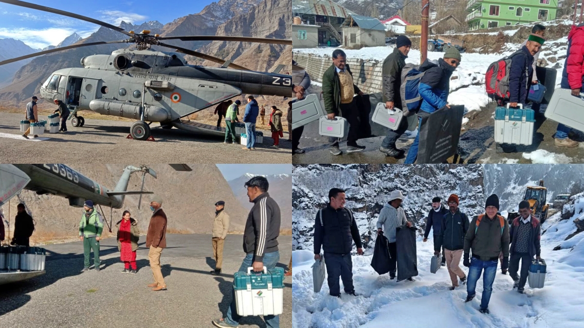 Unique polling booth of Himachal