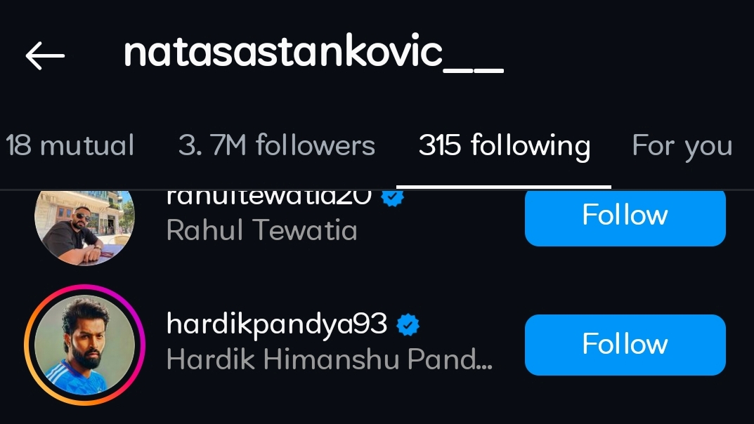 After facing boos from the crowd and criticism for his and team's poor performance in the Indian Premier League (IPL) 2024, there speculations of the Mumbai Indians skipper Hardik Pandya's wife Natasa Stankovic removal of surname from her Instagram bio.