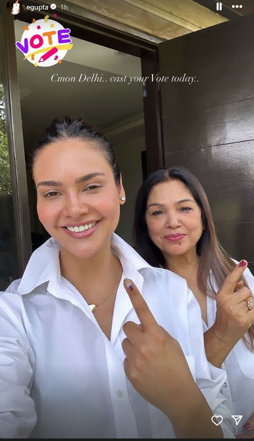 Esha Gupta voted