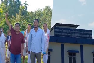 Protests in Dhemaji and Golaghat demanding clean drinking water