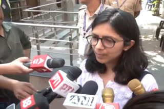 Aam Aadmi Party Rajya Sabha MP Swati Maliwal after casting her vote urged voters to come out and exercise their valuable votes. She further said that women's participation in politics is very important.
