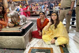 RAVEENA DAUGHTER RASHA IN UJJAIN