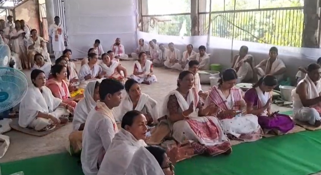 Traditional religious program at Lakhimpur