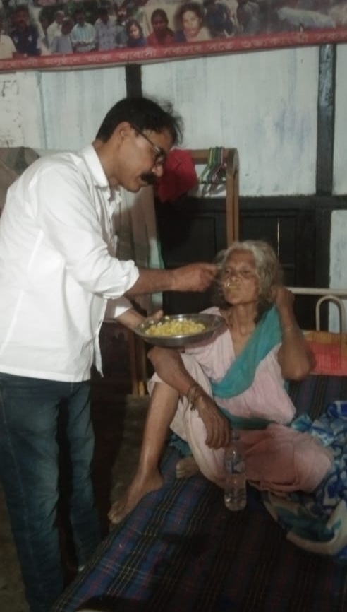 Majibur Rahman is doing human service through the old age home in Nalbari