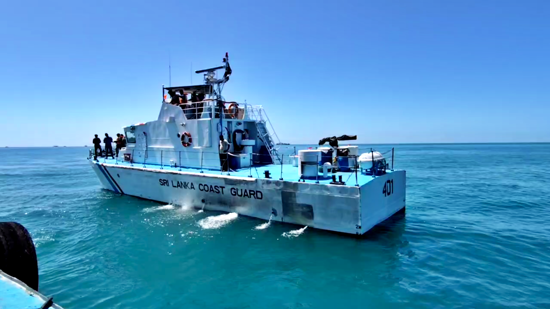 Fishermen in Indian ocean