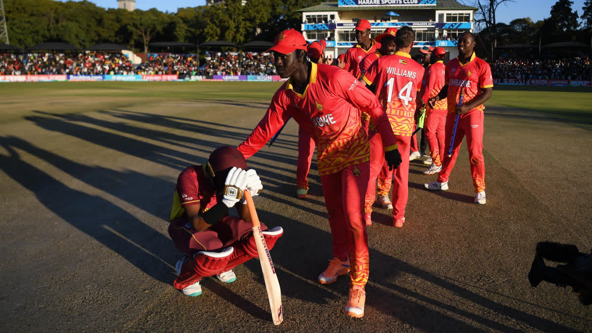 ODI WC Qualifier  zimbabwe vs west indies  zimbabwe vs west indies match result  ODI World Cup Qualifier  Sikandar Raza  ഏകദിന ലോകകപ്പ്  ലോകകപ്പ് യോഗ്യത  സിംബാബ്‌വെ  വെസ്റ്റ് ഇന്‍ഡീസ്  സിക്കന്ദർ റാസ