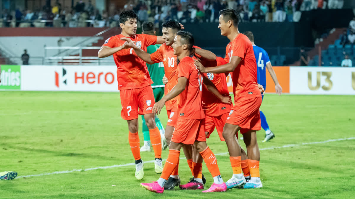 SAFF CUP  SAFF CUP 2023  INDIA vs NEPAL  South Asian Football Federation Cup  India  Nepal  Sunil Chhetri  Mahesh Singh  സാഫ് കപ്പ്  സുനില്‍ ഛേത്രി  മഹേഷ് സിങ്  ഇന്ത്യ  നേപ്പാള്‍