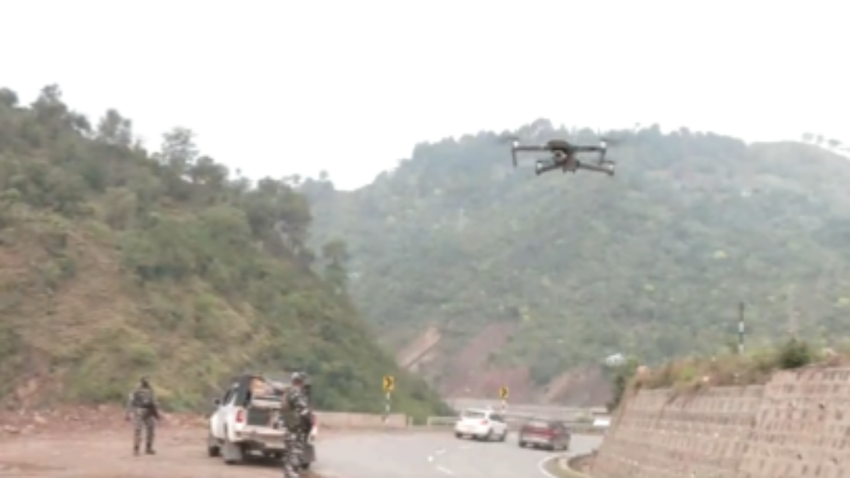 سری نگر جموں شاہراہ پر ہائی ریزولیشن کیمروں سے لیس جدید ڈرون سسٹم نصب