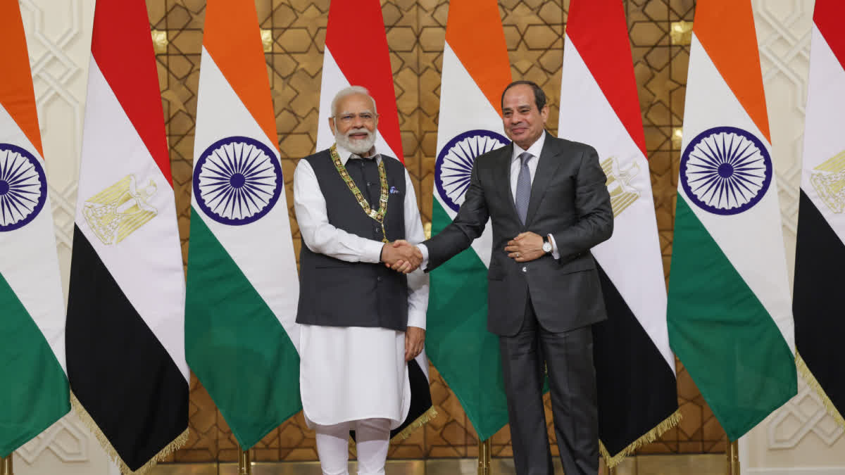 PM Modi Visit's to Egypt ETV BHARAT