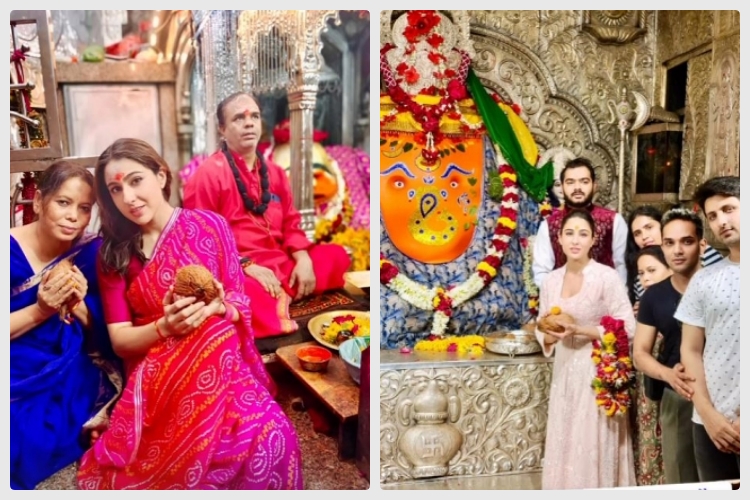 Sara Ali Khan visits temples