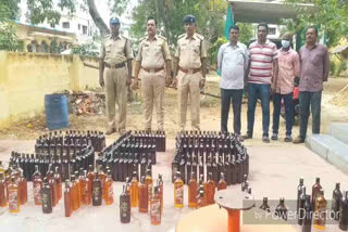 Delhi Liquor seized in YCP worker house