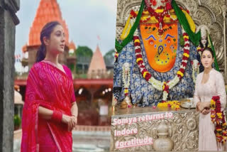 Sara Ali Khan seeks blessings at Mahakaleshwar Jyotirlinga, Khajrana Ganesh temple after Zara Hatke Zara Bachke's succes at Box Office