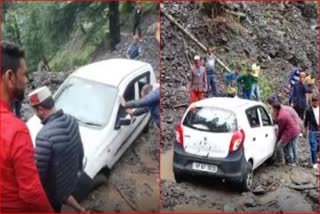 45 roads blocked due to heavy rains in Mandi