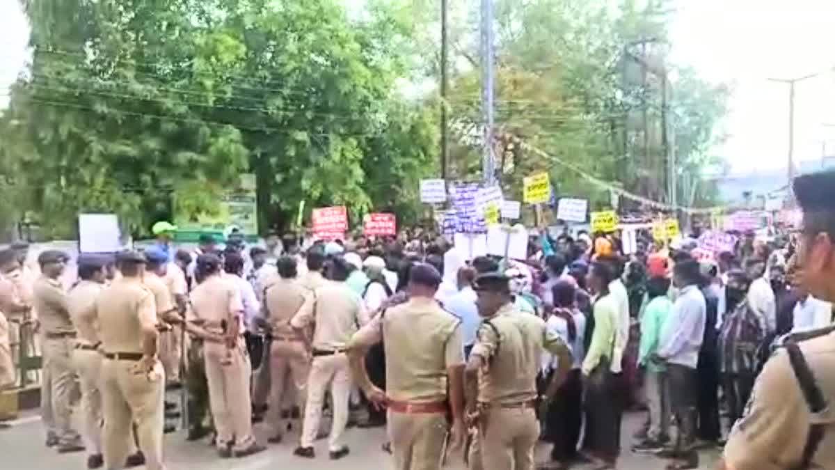 protest in Raipur