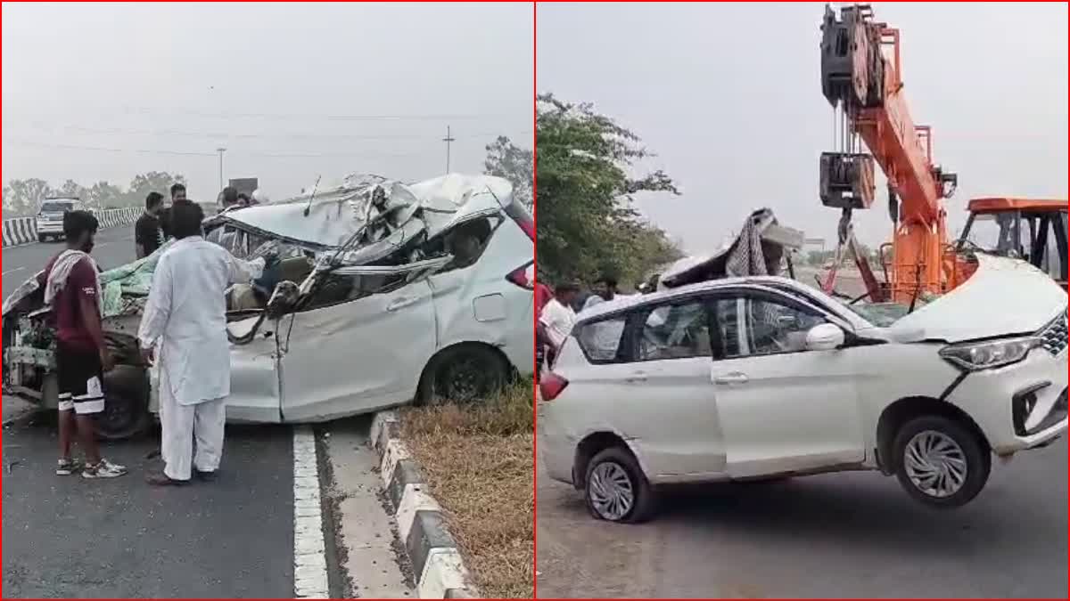 Road accident in Fatehabad