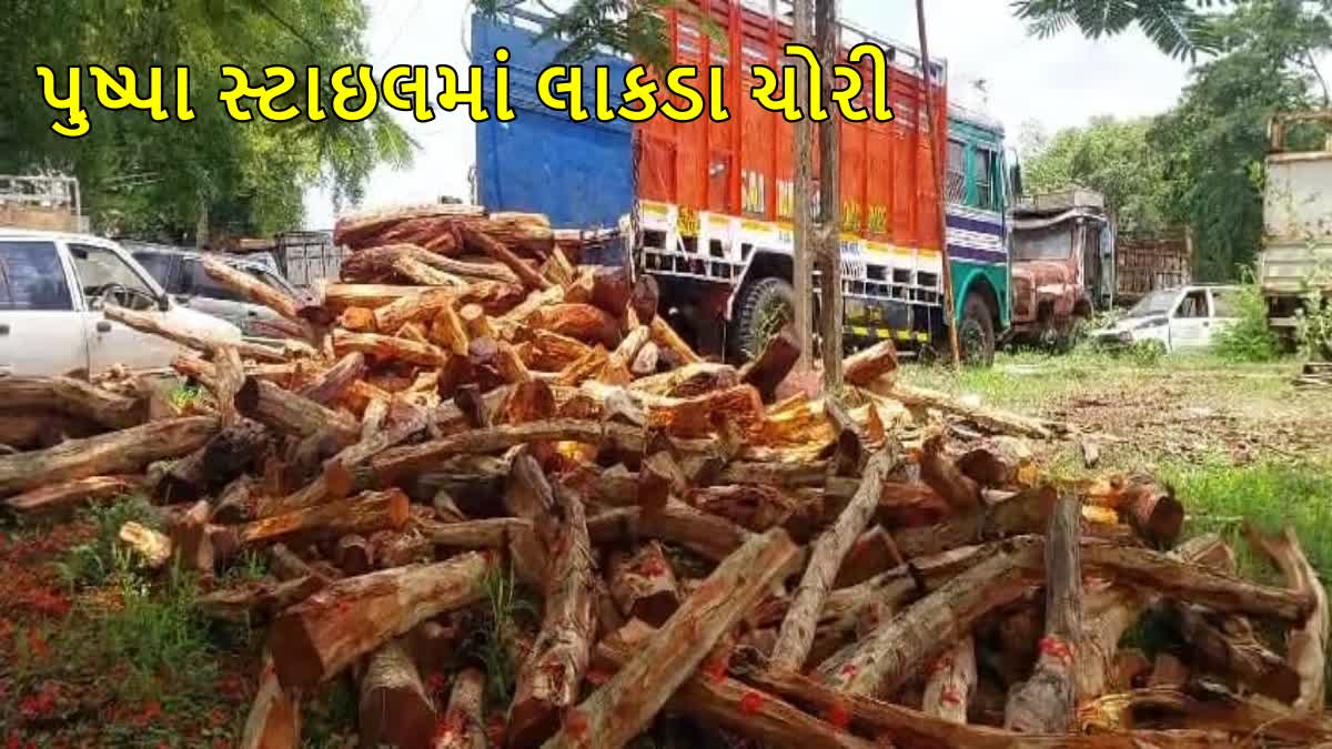 સુરતમાં પુષ્પા સ્ટાઇલમાં લાકડા ચોરી