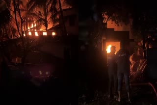 KOCHU VELI FIRE ACCIDENTS  തീപ്പിടിത്തം  FIRE IN THIRUVANANTHAPURAM  FIRE ACCIDENTS IN KERALA