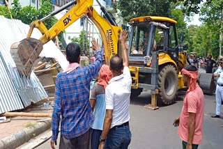 Footpath Eviction in Kolkata