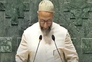 Asaduddin Owaisi Says 'Jai Palestine' While Taking Oath As Lok Sabha MP