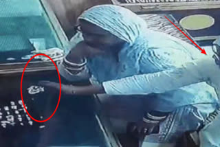 sonipat jewellers shop theft CCTV video
