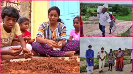 Girl From Nalgonda Making Seed Balls For Environment Protection