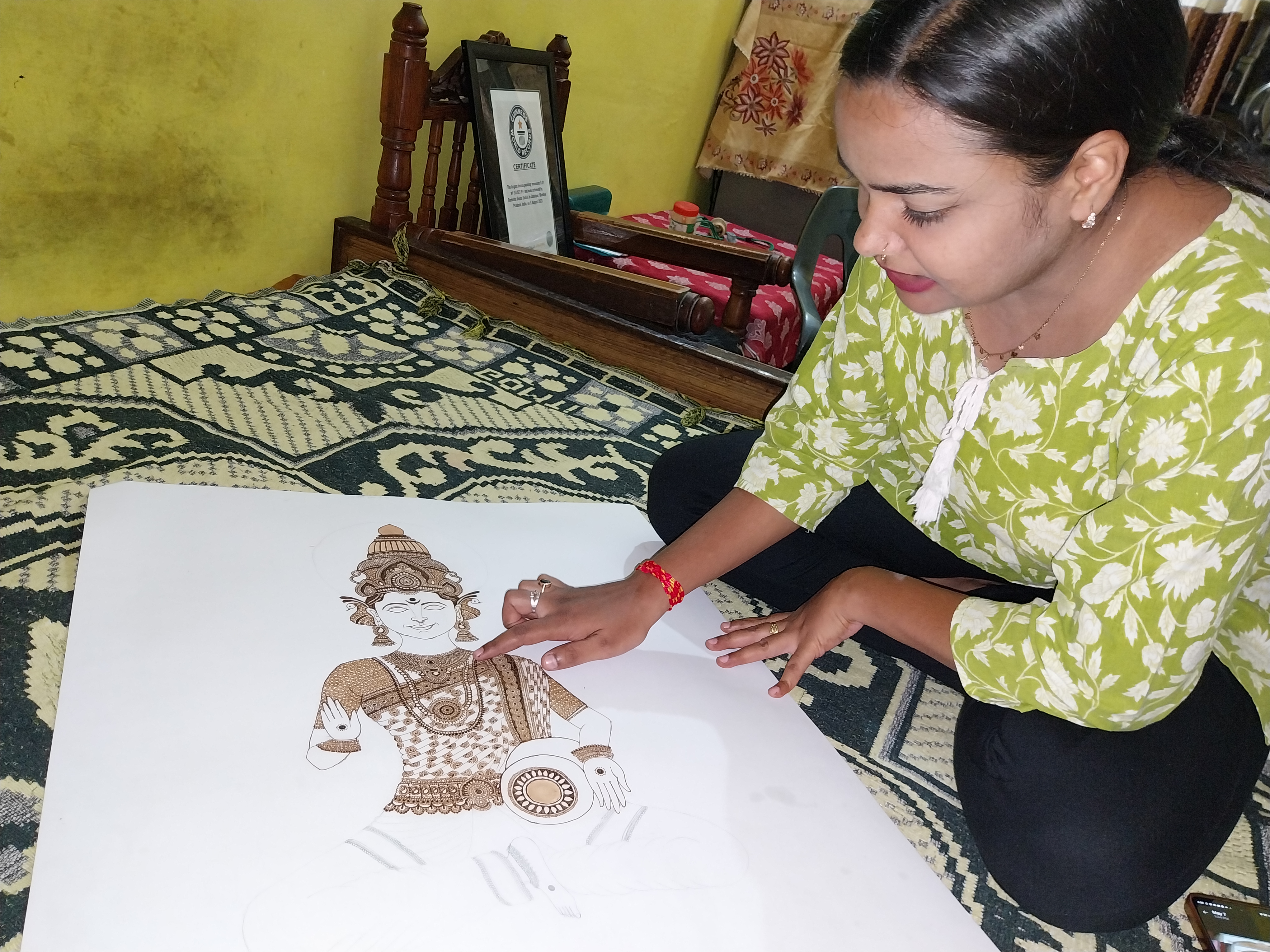 Biggest Mehndi Painting