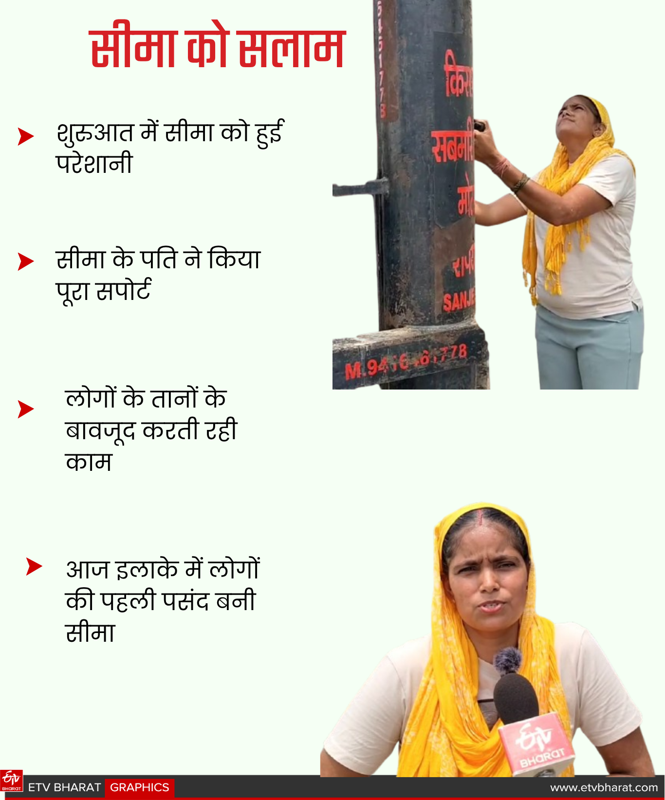 Success Story of Seema Malik from Kaithal Haryana First female motor winding mechanic with one kidney Repair Borewell Submersible Pumps