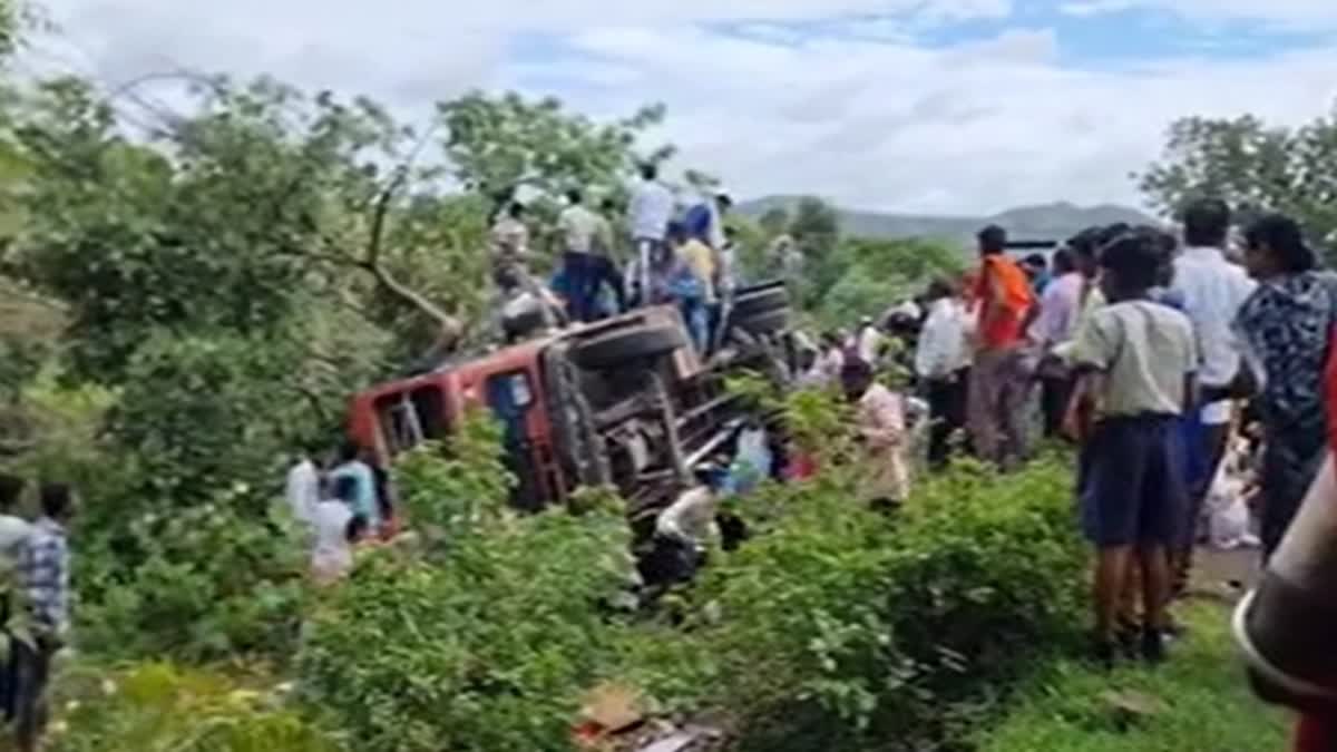 Injuries Reported As MSRTC Bus Overturns In Maharashtra's Buldhana ...