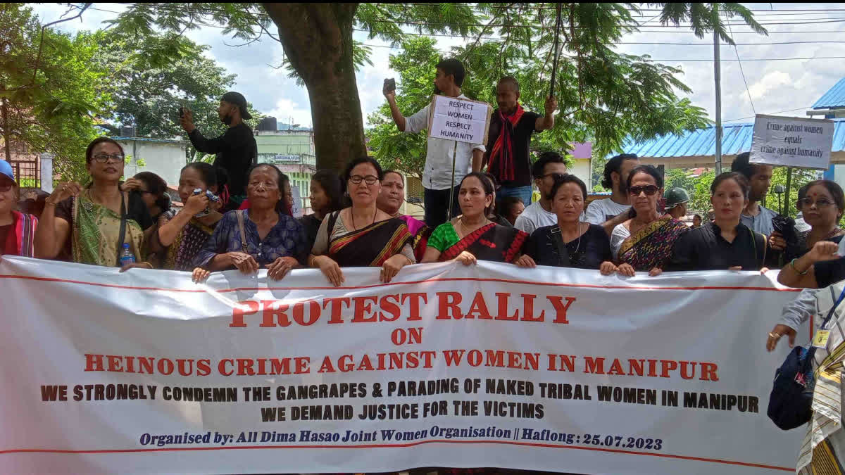 Protest against  Manipur Violence