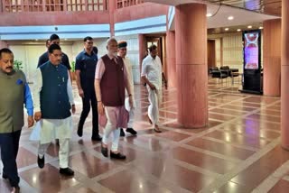 Prime Minister Narendra Modi attended a parliamentary party meeting of the Bharatiya Janata Party (BJP) held here on Tuesday morning to chalk out the strategy for the Monsoon Session of the Lok Sabha. Defence Minister Rajnath Singh, and Railway Minister Ashwani Vaishanaw among others were seen arriving for the meeting that began at 9.30 am.