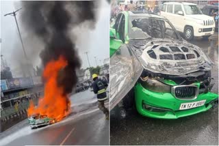 bmw-luxury-car-burnt-in-tamilnadu-driver-escapes-unharmed-viral-video