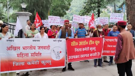 Protest against Manipur violence in Dhalpur