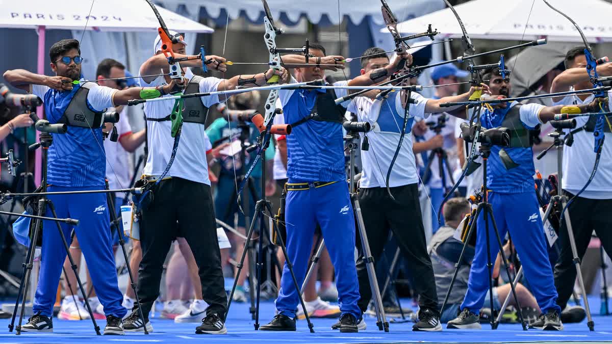 PARIS OLYMPICS 2024  INDIA MENS ARCHERY TEAM  പാരിസ് ഒളിമ്പിക്‌സ് 2024  തരുണ്‍ദീപ് റായ് ആര്‍ച്ചറി വിജയം