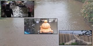 Pune rain updates heavy rainfall in pune waterlogging in many areas watch video