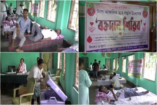 Tangla Students Union donated blood