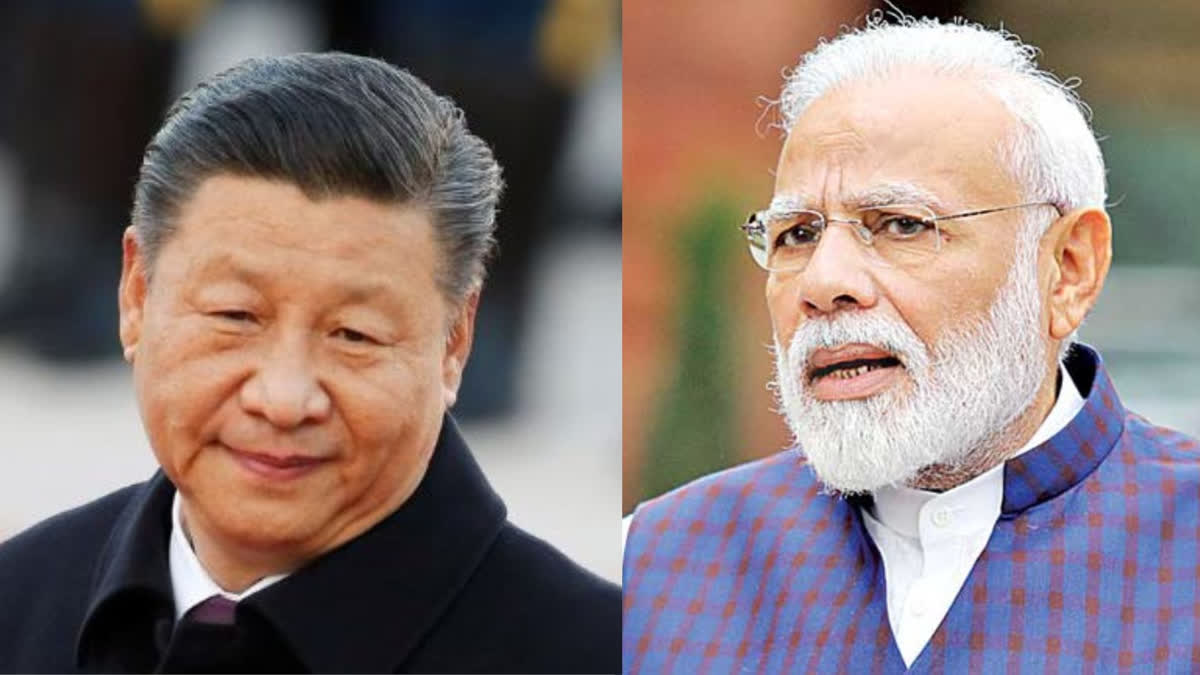 Chinese President Xi with PM Modi on Indo China relations