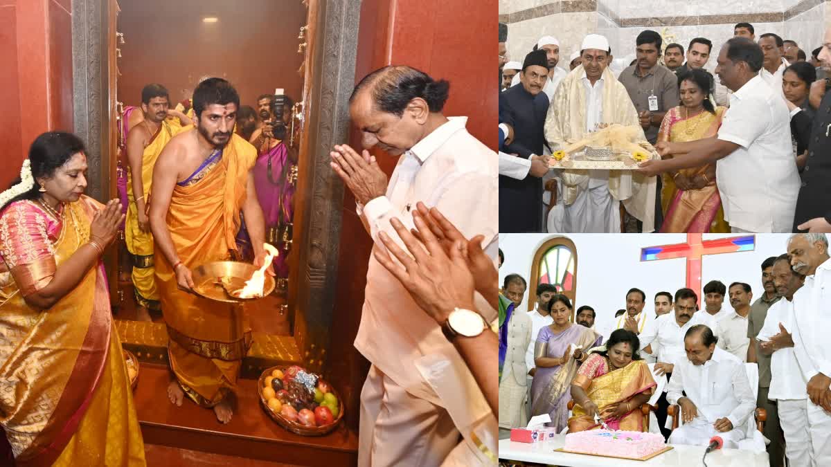 Temple, mosque, church at Telangana Secretariat best example of communal harmony: KCR