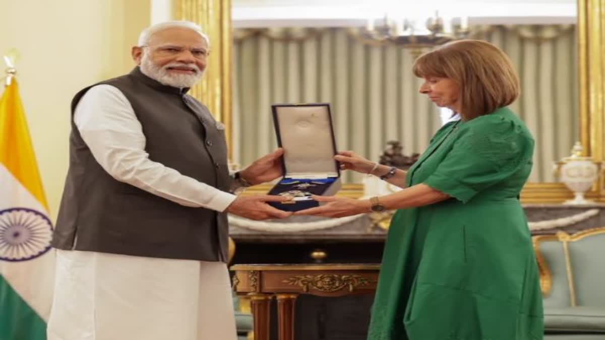 Greece Honors PM Modi with 'The Grand Cross of the Order of Honour'