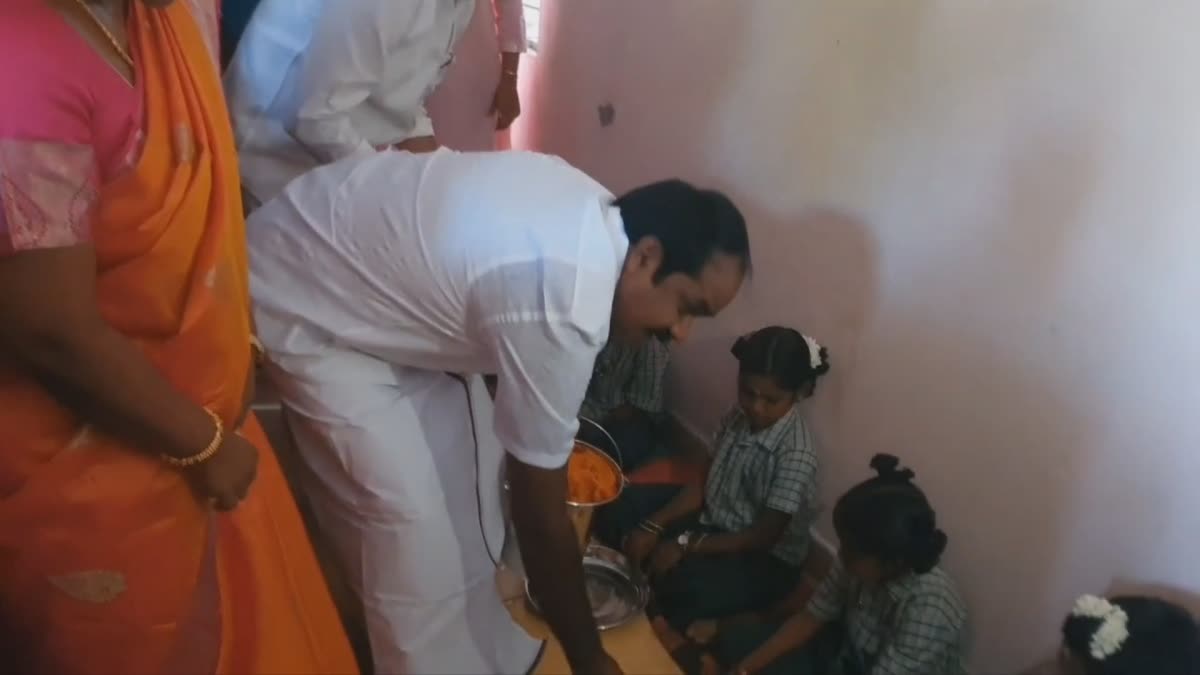 environment-minister-start-morning-breakfast-in-pudukottai-district-schools