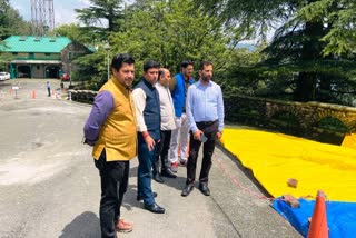 DC Shimla on Landslide Prone Area