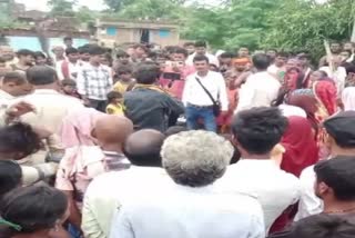 मसौढ़ी में ग्रामीणों का प्रदर्शन
