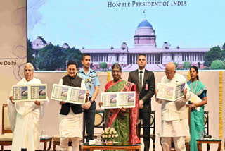 postal stamp on Dadi Prakashmani of Brahma Kumaris