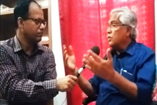 Rajya Sabha MP and National Secretary of CPI Binoy Viswam in an exclusive interview with ETV Bharat said, "It's a well-scripted violence and it is the handiwork of BJP-led Central and State governments. The Central government is also on the move to handover Imphal airport to Adani. And now, with this ongoing violence the Central government is trying to hand over the hills in Manipur to Adani," Viswam said.