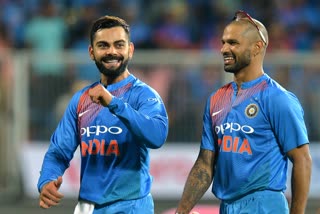 Virat Kohli and Shikhar Dhawan