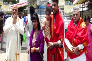 Celebrities Visited Tirumala Srivara