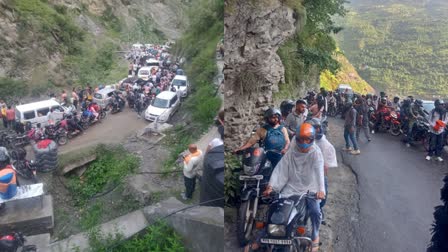 Traffic Jam on Bharmour NH